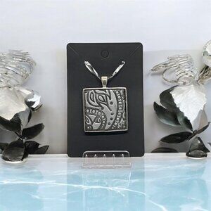 Stunning Vintage Artisan Silver Pendant
